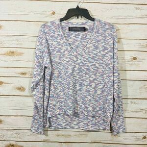 Code Mode Women's multi check v neck‎ long sleeve dress size L